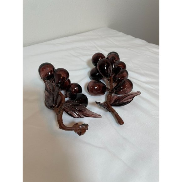Vintage Hand-Blown Glass Grapes Clusters (2) - Picture 4 of 4